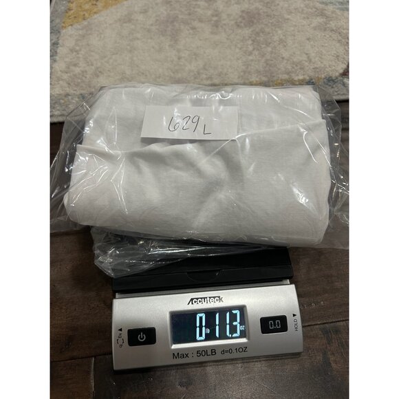 Denim & Co. Active Cropped Pants White Sz Large Side Eyelet Stretch Capris - Picture 10 of 10